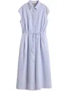 Woolrich Button-down Midi Dress With Fitted Waist And Flowing Skirt
