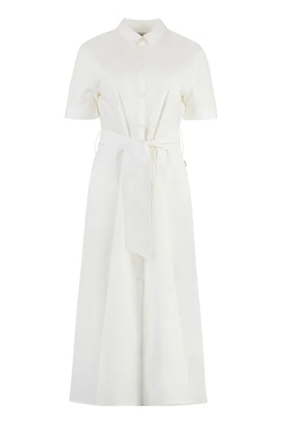 Woolrich Cotton Shirtdress In White