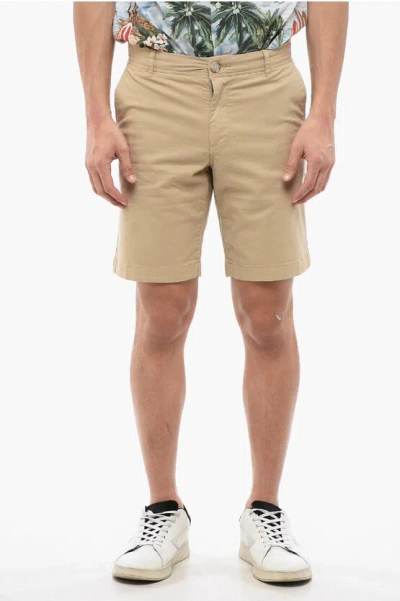 Woolrich Cotton Shorts In Brown