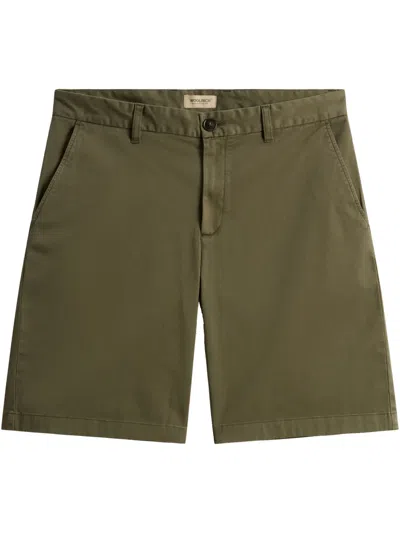 Woolrich Cotton Shorts In Green