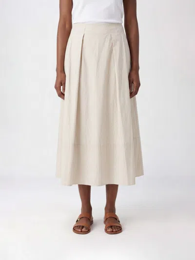 Woolrich Cotton Skirt In Neutral