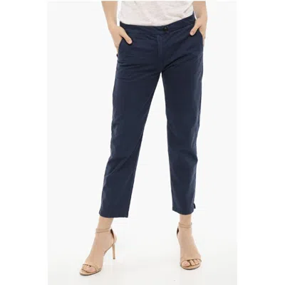Woolrich Cotton Strech Pants With Split Women's Ankle