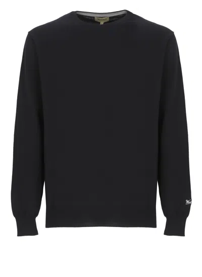 Woolrich Cotton Sweater In Black