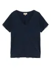 Woolrich Cotton T-shirt In Navy Blue In Blue