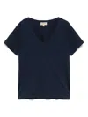 Woolrich Cotton T-shirt In Navy Blue In Blue