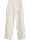 Woolrich Cotton Tapered Trousers In Neutrals
