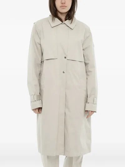 Woolrich Cotton Trench Coat In White