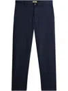 Woolrich Cotton Trousers In Blue