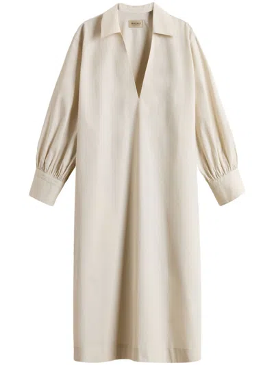 Woolrich Cotton Tunic Dress In Neutral