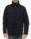 Woolrich Cotton Utility Field Jacket In Black