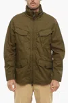 Woolrich Army Olive Cotton Utility Field Jacket In Green