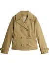 Woolrich Cotton Utility Peacoat In Neutrals