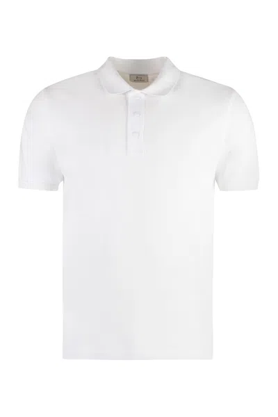 Woolrich Cotton-piqué Polo Shirt In White
