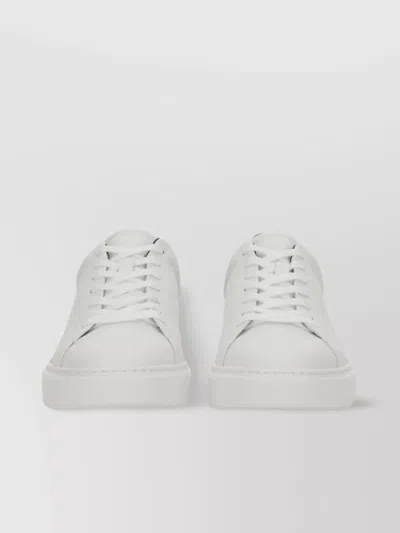 Woolrich "court Shape" Sneaker Rubber Sole In White