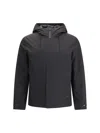 Woolrich Zippered Long-sleeved Casual Jacket In Black