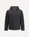 Woolrich Zippered Long-sleeved Casual Jacket In Black