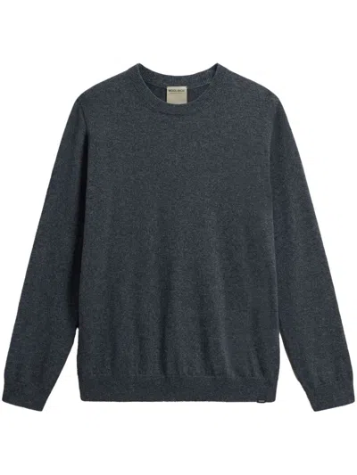 Woolrich Crew Neck Cashmere Jumper In Grey