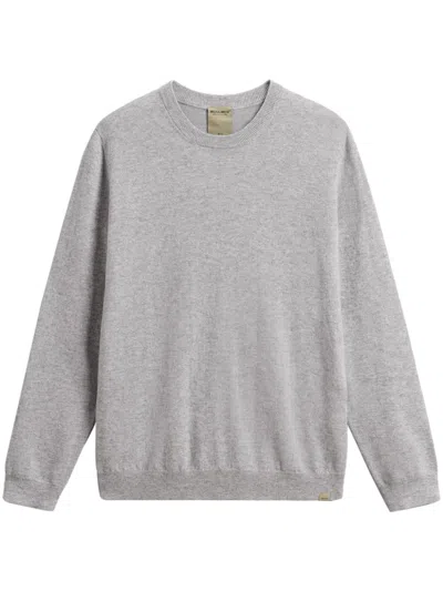 Woolrich Crew Neck Cashmere Jumper In Grau