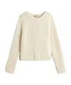 Woolrich Alpaca And Wool Blend Crew Neck Sweater In Gray