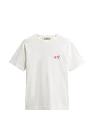 Woolrich Crew-neck Logo-print T-shirt In White