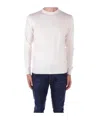 Woolrich Logo Embroidered Crewneck Jumper In White