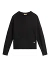 Woolrich Comfort Wool Cash Crewneck In Black