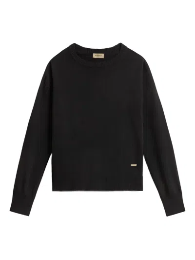 Woolrich Crew-neck Sweater In Black