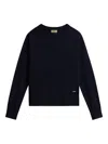 Woolrich Comfort Wool Cash Crewneck In Blue