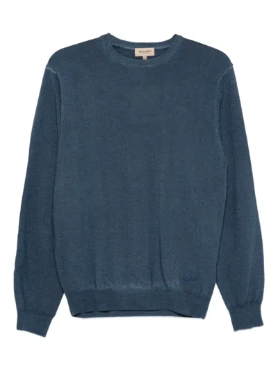 Woolrich Crew-neck Sweater In Blue
