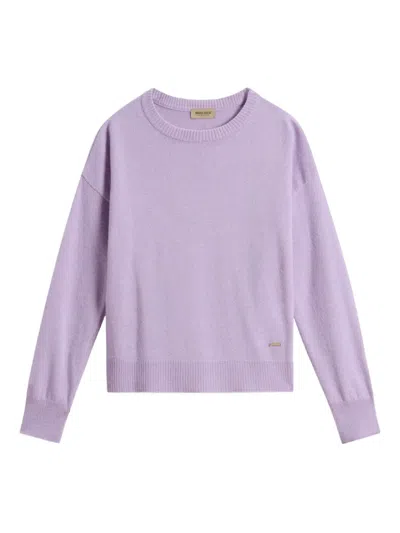 Woolrich Crew-neck Sweater In Purple