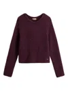 Woolrich Crew-neck Sweater In Purple