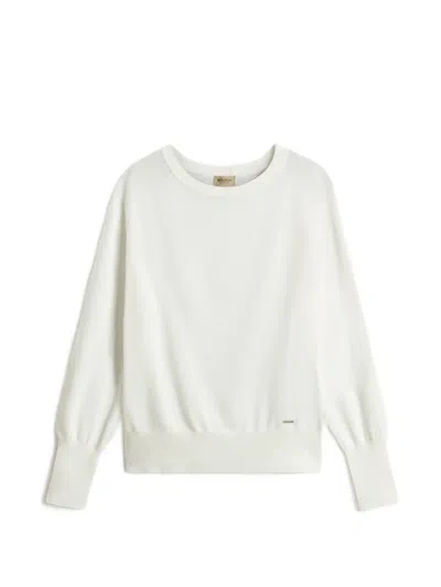 Woolrich Crew-neck Sweater In White
