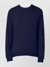 Woolrich Crew Neck Sweaters Long Sleeves In Blue