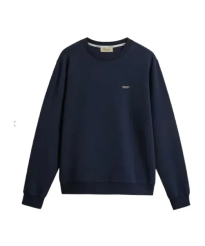 Woolrich Crew Neck Sweatshirt In Blue