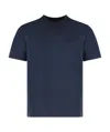 Woolrich Crew Neck Embroidered Logo T-shirt In Blue