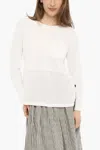 Woolrich Crew-neck T-shirt With Breast Pocket With Side Split In White