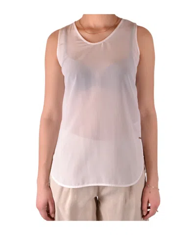 Woolrich Crew Neck Vest In White