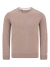 Woolrich Crew-neck Wool Sweater In Pink