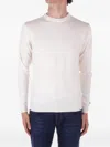Woolrich Logo Embroidered Crewneck Jumper In White