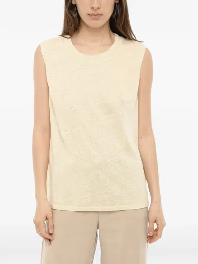 Woolrich Crew-neck Panelled Tank Top In White