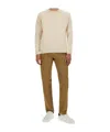 Woolrich Classic Crew Neck Choker With Raglan Sleeves In Brown