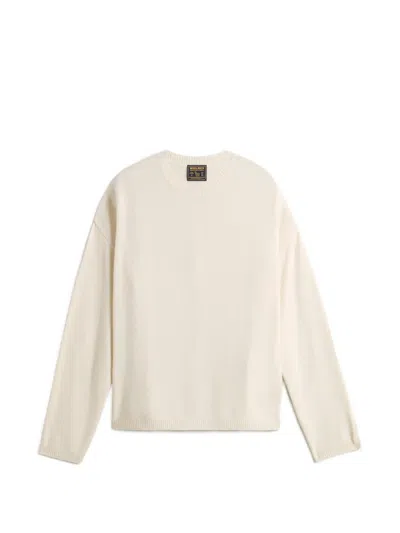 Woolrich Crew-neck Sweater In Neutrals