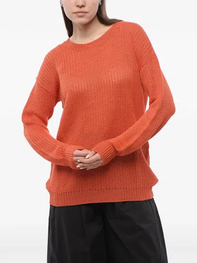 Woolrich Crew-neck Sweater In Orange