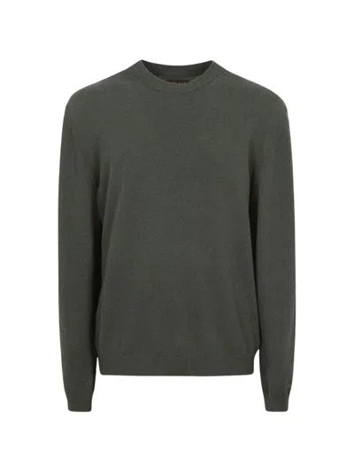 Woolrich Crew-neck Virgin Wool Sweater In Green