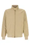 Woolrich Sand Cotton Blend Cruiser Bomber Jacket