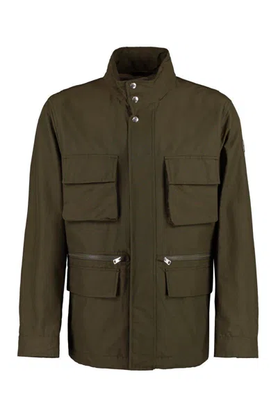 Woolrich Cruiser Field Multi-pocket Jacket In Green