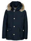 Woolrich Parka In Blue Water-repellent Fabric In Blue