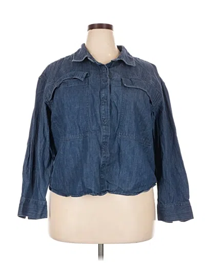 Pre-owned Woolrich Denim Jacket In Blue