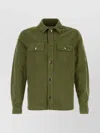 Woolrich Denim Jacket With Chest Pockets And Collar