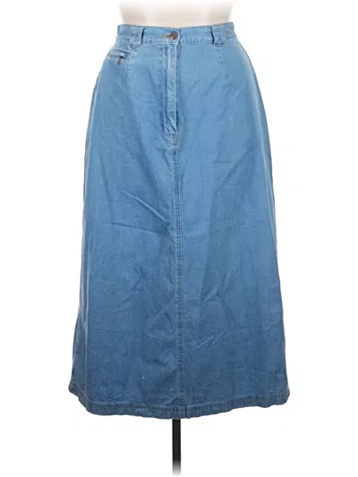 Pre-owned Woolrich Denim Skirt In Blue